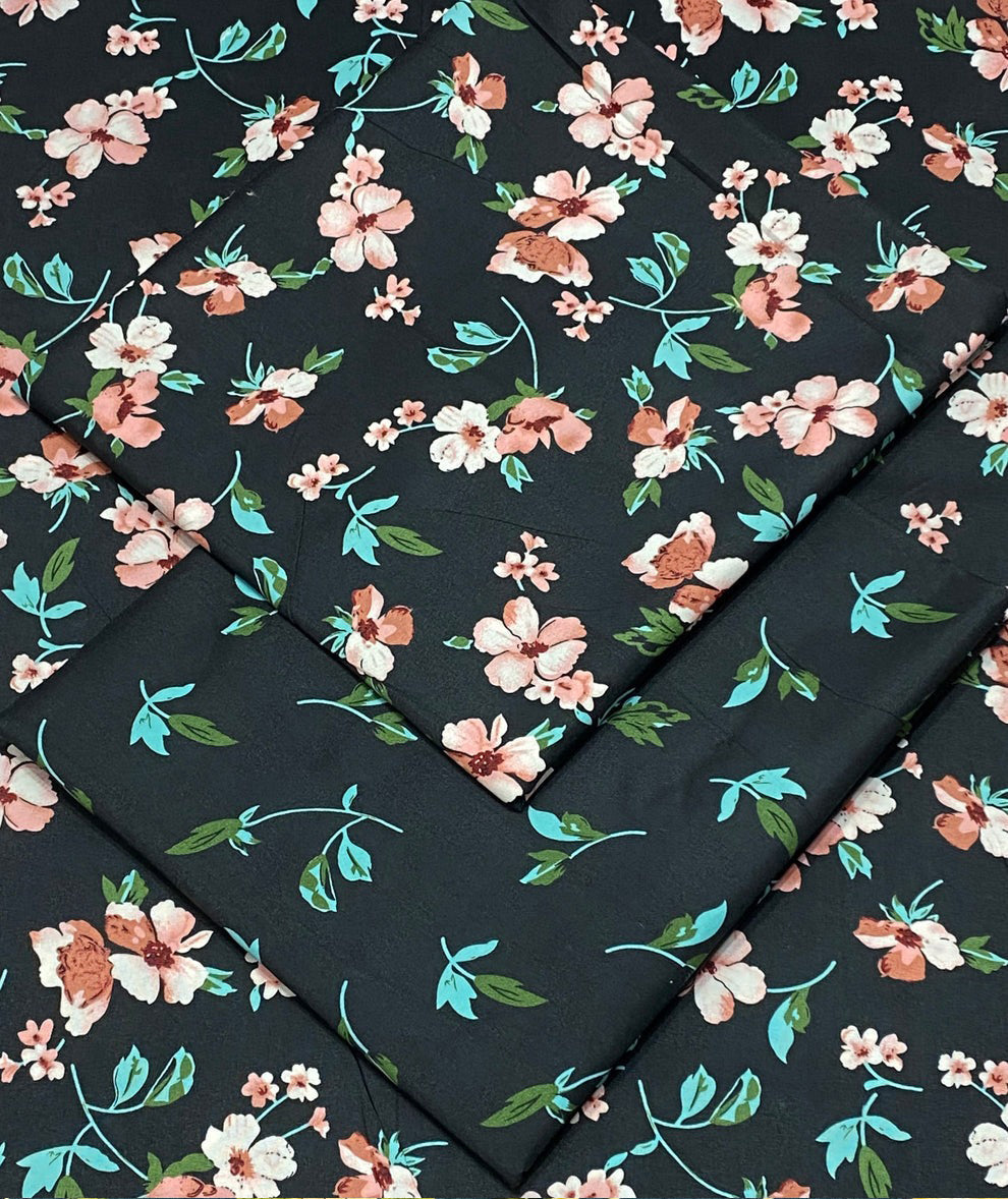 FLORAL PRINTED 2PC D-19